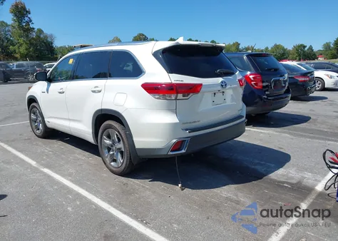 2017 Toyota Highlander Hybrid Limited Platinum из США, поврежденный, VIN 5TDDGRFH9HS033294